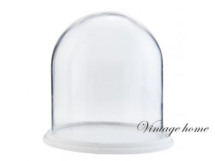 6gl1765 glass cloche o 2223 cm transparent round glass cloche