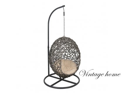 50427 cat basket hanging o 45x120 cm grey brown plastic round (1)