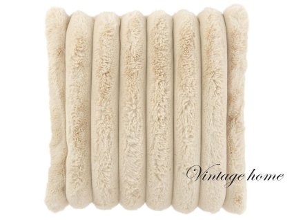 bezovy plysovy mekoucky zebrovany polstar soft gio 4545 cm