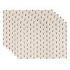 col40 place mat set of 6 4833 cm beige red cotton deer rectangle