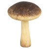 6pr4326 decoration mushroom o 9x12 cm brown beige plastic