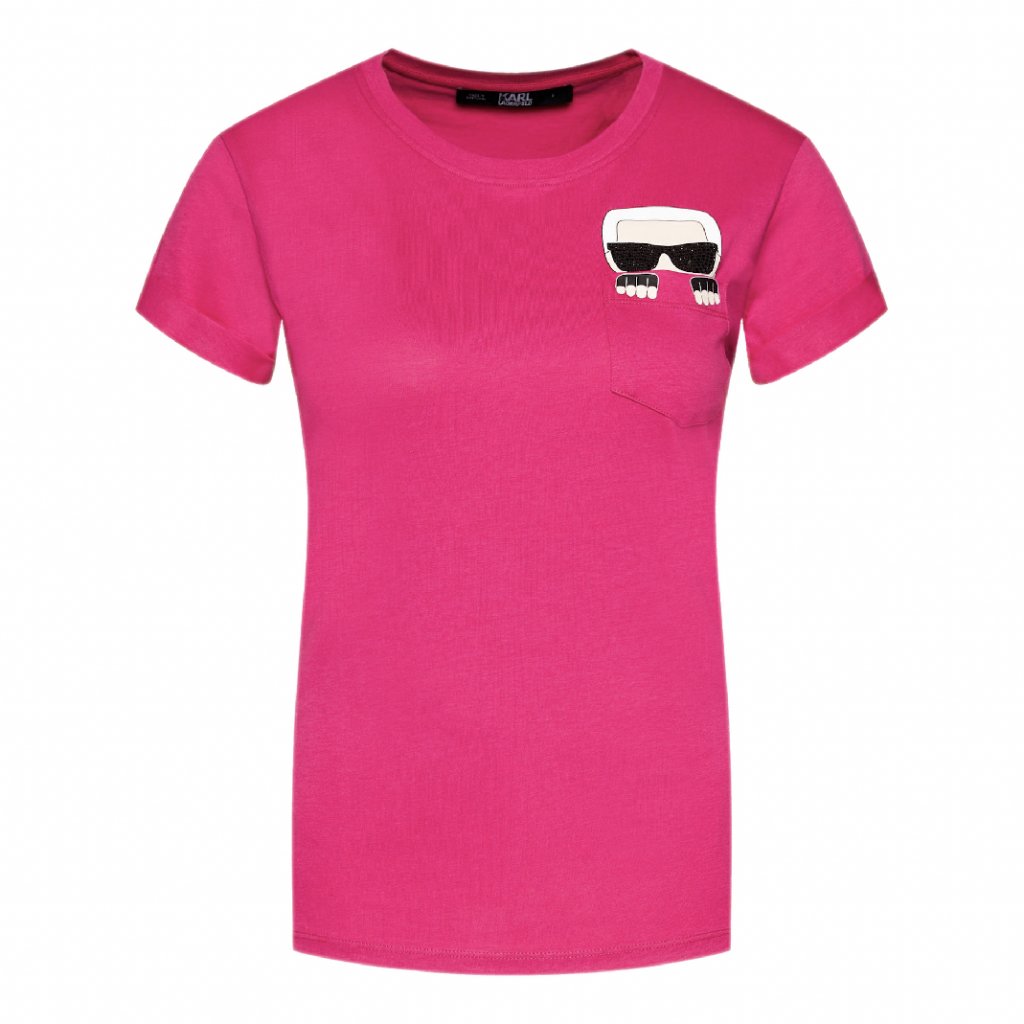 Fuchsiové tričko - KARL LAGERFELD - La Vita Fashion