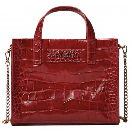 Červená kožená kabelka - TWINSET