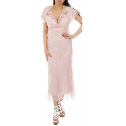 Luxusní růžové šaty - ERMANNO SCERVINO