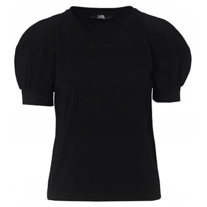 Černé tričko - KARL LAGERFELD | SIGNATURE