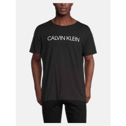 Černé Bavlněné Tričko - Calvin Klein