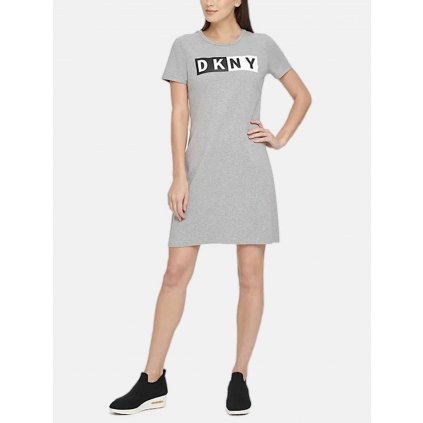 Šedé Bavlněné Šaty - DKNY