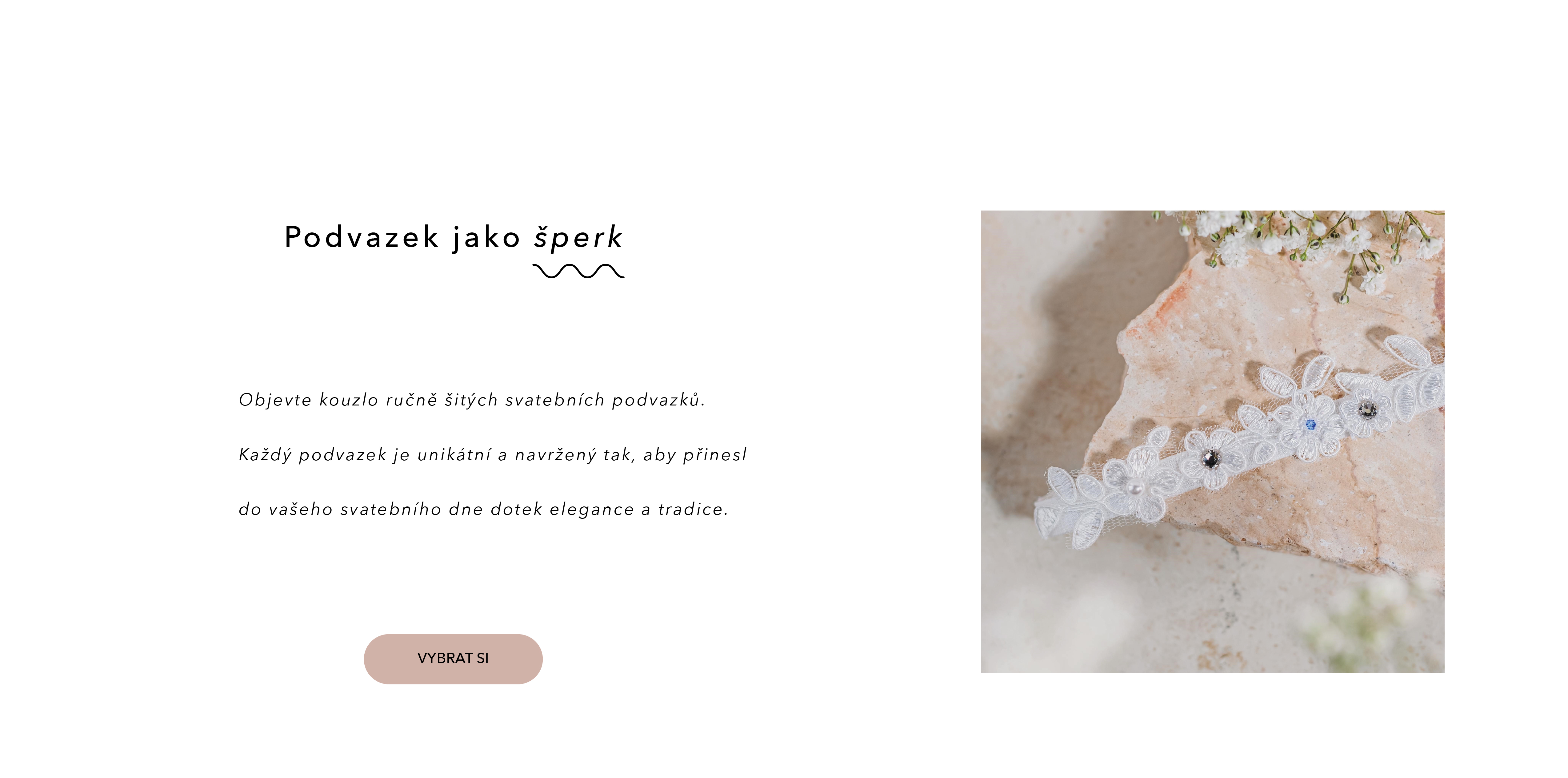 Svatební podvazky Lavlu