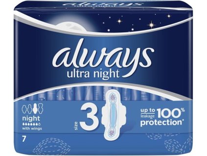 44136 always vlozky 7ks fol ultra night