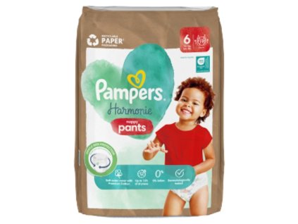 84409 pampers kalhotkove plenky harmonie nappy pants vel 6 19ks