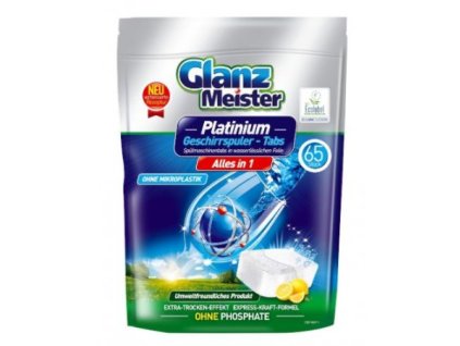 101365 glanz meister platinum tablety do mycky 65ks lemon
