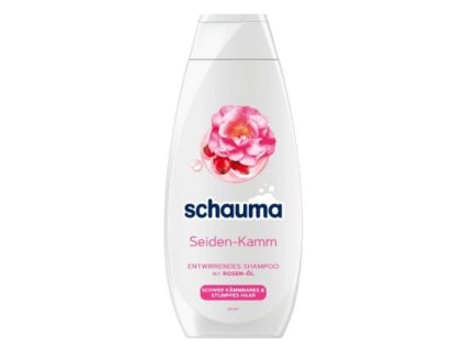 104473 schauma sampon 400ml rose oil 2in1 seiden kamm