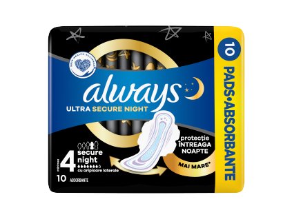 119154 always vlozky 10ks fol secure night s4