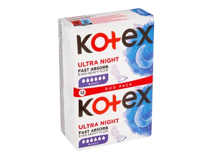 120228 kotex vlozky 12ks fol duo ultra nocni