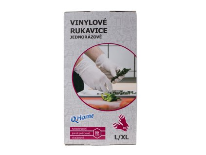 120423 q home rukavice 50ks kra l xl jednoraz