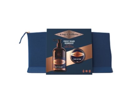 King C. Gillette Bartshampoo 350ml+Balsam 100ml