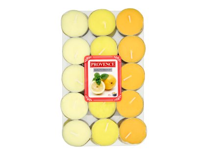 Teelichtkerze (30 Stück/Folie) Zitrone