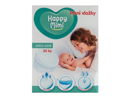 119919 happy mimi prsni vlozky 30ks kra ex sav