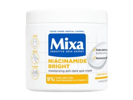 125838 mixa body telovy krem 400ml niacinamide