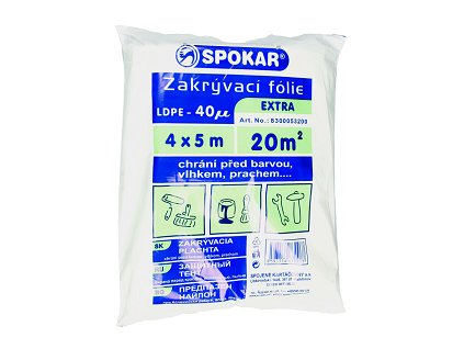Abdeckfolie 4m x 5m LDPE 40my