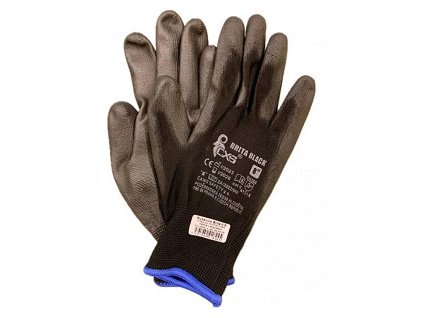 Universal-Gartenhandschuhe Brita, schwarz, Nr. 8