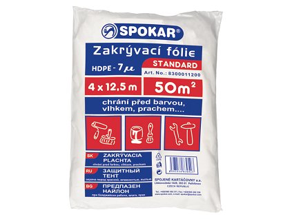 Abdeckfolie 4m x 12,5m HDPE 7my