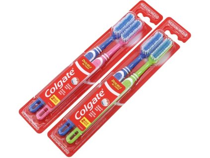 Colgate Double Action Zahnbürste 2 Stück Medium