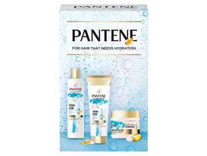 Pantene Geschenkset für Frauen Hydra Glow (Shampoo 250 ml + Spülung 160 ml + Maske 300 ml)