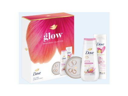 Dove Geschenkset für Frauen Advanced Care Glowing (Duschgel 225ml + Bodylotion + elegante Schmuckbox)