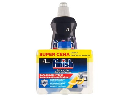 Finish Spülmaschinenreiniger 250 ml Zitrone + Klarspüler 400 ml Normale Stück