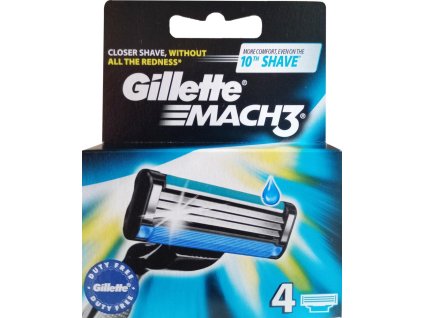 Gillette Mach3 Nachfüllpackungen 4 Stück (Papierverpackung) Stück