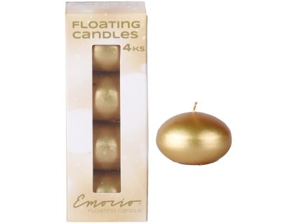 Emocio Floating 4-teiliges Metall-Gold in einer Box