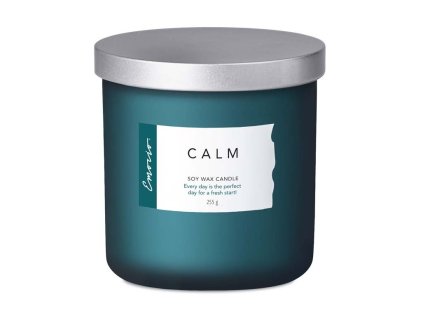 Emocio Wellness Duftkerze mit Metalldeckel, Farbe: Calm, Sojawachs, 95 x 95 mm