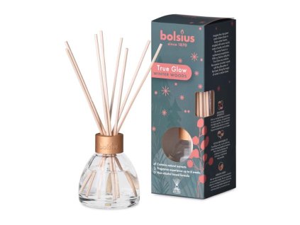 Bolsius True Glow Diffuser Winterwoods 45ml + Duftstäbchen
