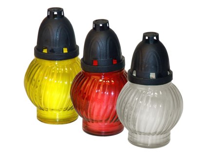 Friedhofsglas, 18 cm, Ablagerung 80 g, 24 Stunden. Flasche, verschiedene Farben