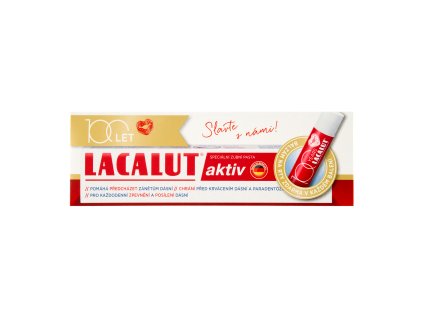 Lacalut Aktiv ZP 75ml + Lippenbalsam "100 Jahre"