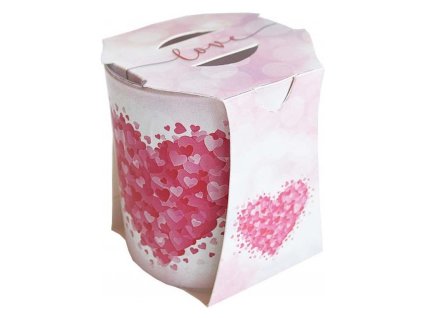 Verona Love Duftkerze aus Glas, 73 x 77 mm