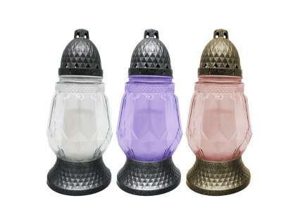 Friedhofsglas 25 cm, Pfand 80 g, 24 Stunden, in verschiedenen Farben