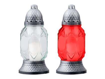 Friedhofsglas 25 cm, Pfand 80 g, 24 Stunden, in verschiedenen Farben