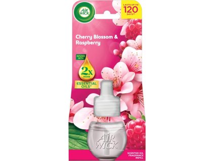 Air Wick Nachfüllpackung für elektrische Geräte, 19 ml, Kirschblüte und Himbeere, Stück