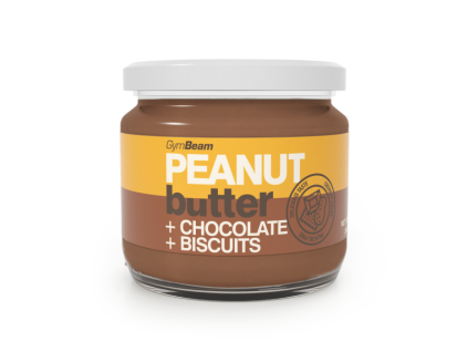 peanut butter chocolate biscuit 340 g gymbeam