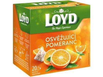 Loyd Tea Pyramidentee, erfrischende Orange, 44 g