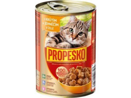 Propesko Puten- und Lammstücke in Gelee 415 g