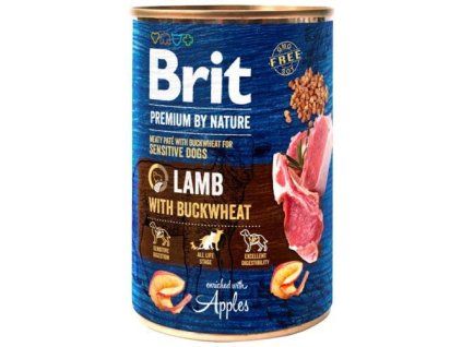 Brit Premium Lammfleischkonserve mit Buchweizen 400 g