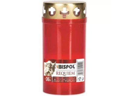 Bispol Requiem Kerze Friedhofsrot V2 AI-030 90 g