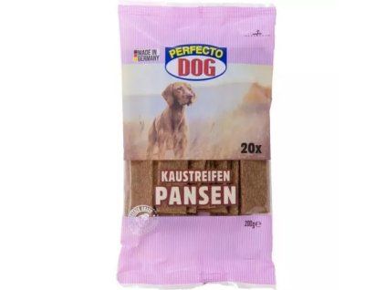 PerfectoDog Leckerli, 20 Stück Fleischscheiben, Rinderpansen, 200 g