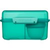 Sistema Lunch Cube Max Snackbox mit Unterteilung und Joghurtbehälter mit Doppeldeckel, 2 l, Minze