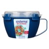 Sistema Mikrowellen-Nudel- und Pommes-Frites-Behälter 940 ml, blau