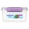 Sistema To Go Lunch Plus 1,2 l Lunchbox mit Besteck, lila