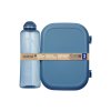 Sistema Ocean Bound Lunchbox-Set – Ribbon Lunch 1,1 l Lunchbox und Swift 480 ml Trinkflasche, Blau